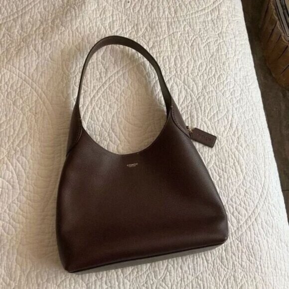 Coach Brooklyn Shoulder Bag 39 Maple Smooth Leather/Brass - Picture 1 of 6